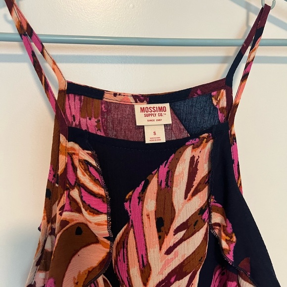 Mossimo Supply Co. Women's Pink and Brown Patterned Tank Top - Picture 3 of 5